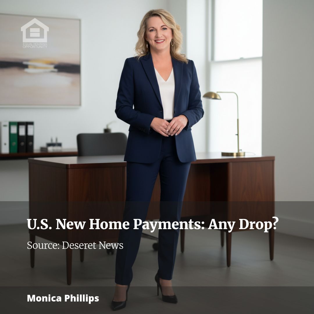 Have payments on newly purchased homes in the U.S. dropped?